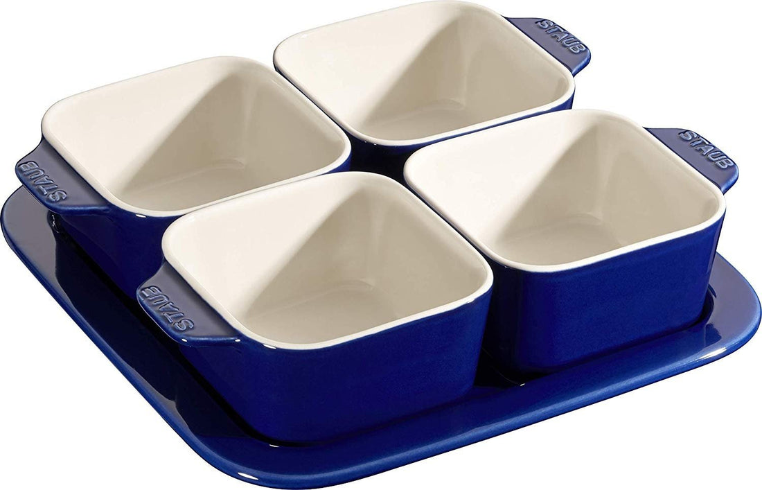 Staub - Ceramic Appetizer Set Dark Blue - 40511-121