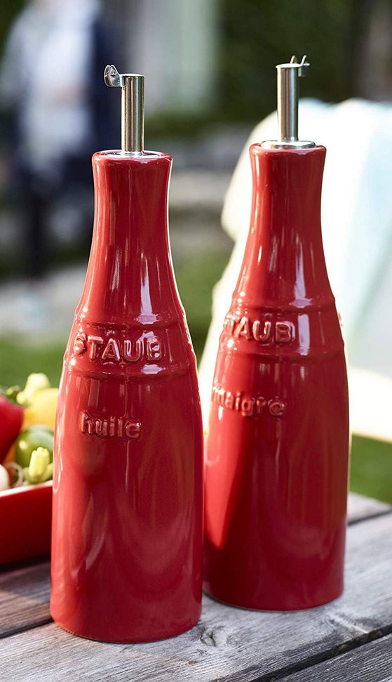 Staub - Ceramic Oil & Vinegar Set Cherry Red - 40511-788