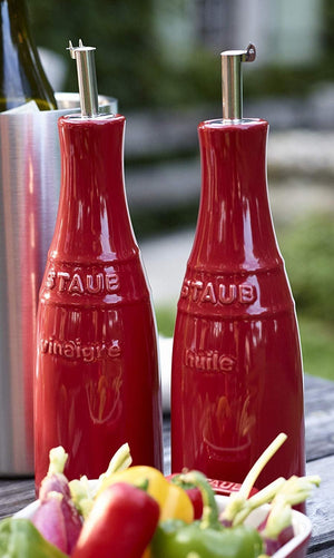 Staub - Ceramic Oil & Vinegar Set Cherry Red - 40511-788