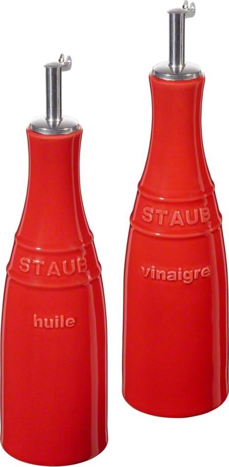 Staub - Ceramic Oil & Vinegar Set Cherry Red - 40511-788
