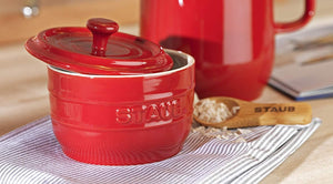 Staub - Ceramic Salt Crock Cherry Red - 40511-562