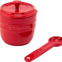 Staub - Ceramic Sugar Bowl with Spoon Cherry Red - 40511-800