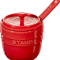 Staub - Ceramic Sugar Bowl with Spoon Cherry Red - 40511-800