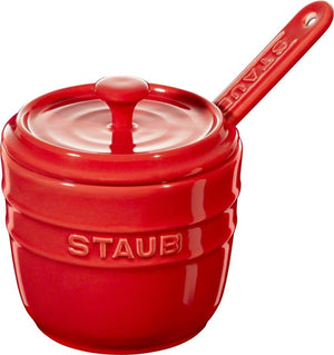 Staub - Ceramic Sugar Bowl with Spoon Cherry Red - 40511-800