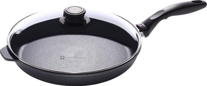 Swiss Diamond - 11" Classic Nonstick Fry Pan with Lid (28 cm) - 6428C