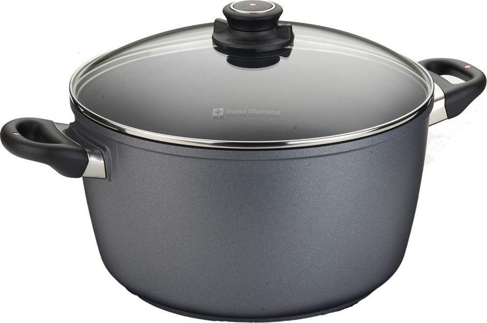 Swiss Diamond - 11" XD Induction Soup Pot with Lid (28 cm) - XD6128iC