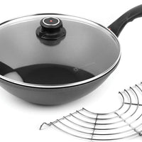 Swiss Diamond - 11" XD Wok with Lid & Rack (28 cm) - XD61130c