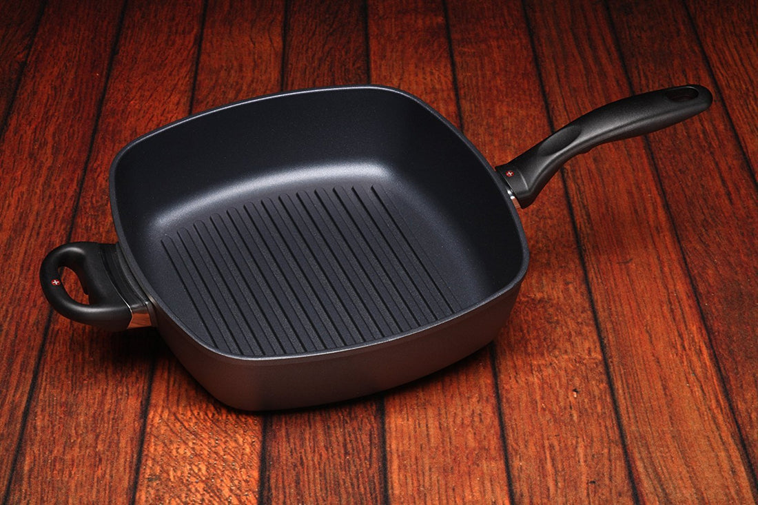 Swiss Diamond - 11" x 11" HD Classic Induction Deep Square Grill Pan - 66281i