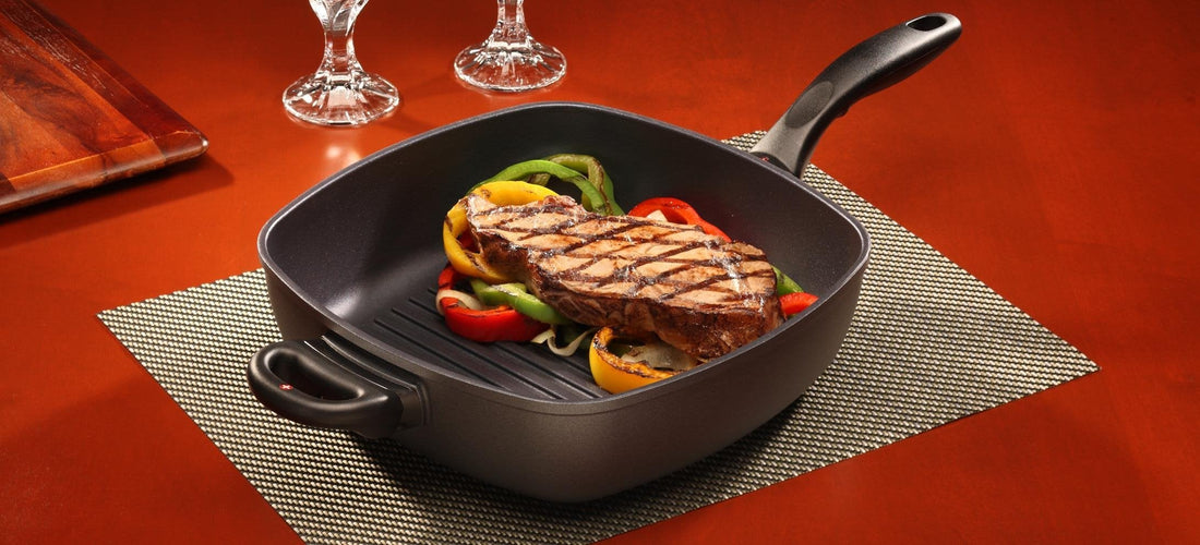 Swiss Diamond - 11" x 11" HD Classic Induction Deep Square Grill Pan - 66281i