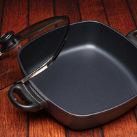 Swiss Diamond - 11" x 11" HD Classic Induction Square Casserole with Lid (28 cm x 28 cm) - 66282ic