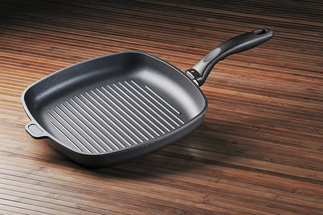 Swiss Diamond - 11" x 11" Induction Nonstick Square Grill Pan - 63281i