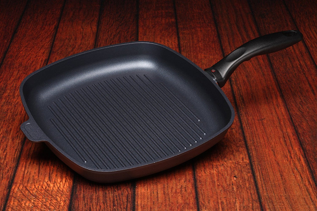 Swiss Diamond - 11" x 11" Induction Nonstick Square Grill Pan - 63281i