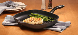 Swiss Diamond - 11" x 11" Induction Nonstick Square Grill Pan - 63281i