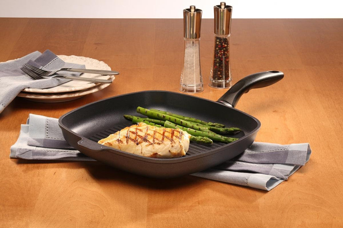 Swiss Diamond - 11" x 11" Induction Nonstick Square Grill Pan - 63281i