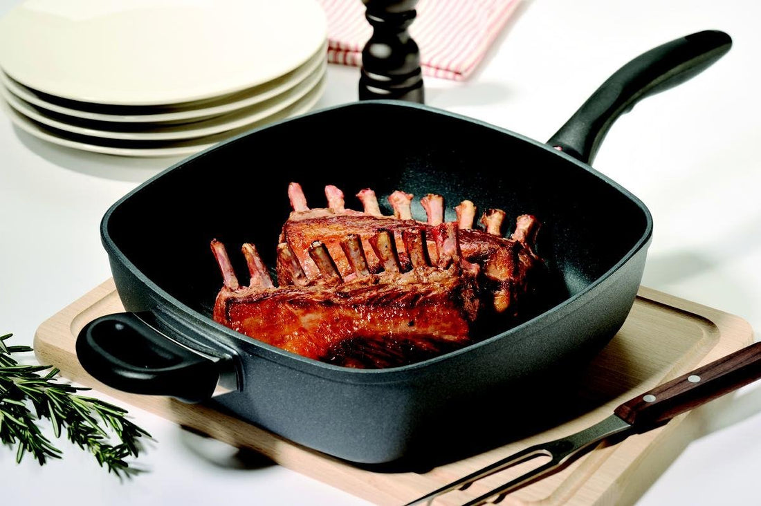 Swiss Diamond - 11" x 11" Induction Nonstick Square Saute Pan With Lid - 66283ic