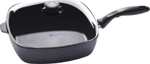 Swiss Diamond - 11" x 11" Induction Nonstick Square Saute Pan With Lid - 66283ic