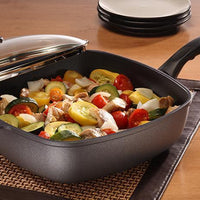 Swiss Diamond - 11" x 11" XD Square Sauté Pan with Lid (28 cm x 28 cm) - XD66283c