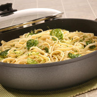 Swiss Diamond - 12.5" Induction Nonstick Saute Pan with SS Handle & Lid - 6732IC