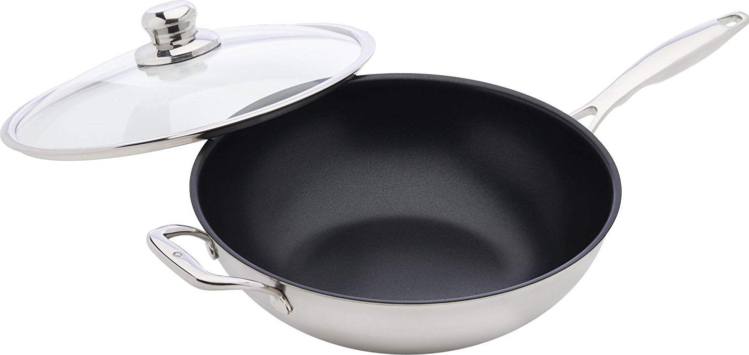 Swiss Diamond - 12.5" Nonstick Clad Wok with Lid (32 cm) - SDP31032ic