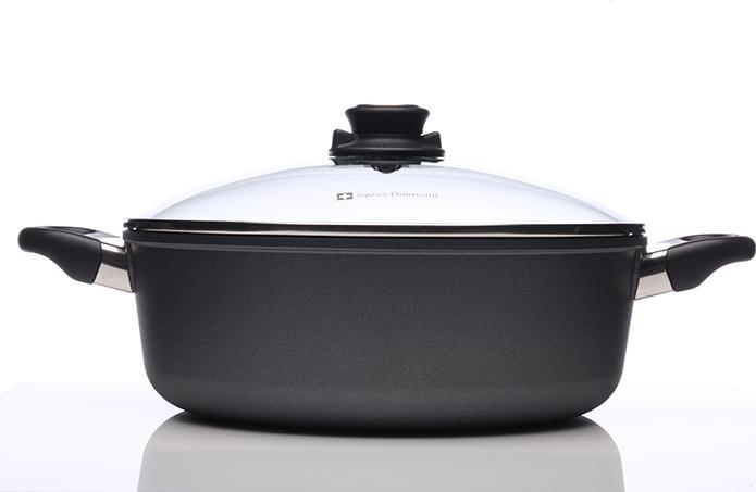 Swiss Diamond - 12.5" XD Induction Braiser with Lid (32 cm) - XD6932ic