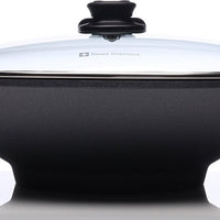 Swiss Diamond - 14" Induction Nonstick Wok with Lid & Rack - 61136ic