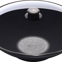 Swiss Diamond - 14" Induction Nonstick Wok with Lid & Rack - 61136ic