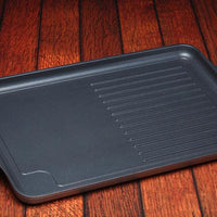 Swiss Diamond - 17" x 11" HD Classic Double Burner Grill/Griddle Combo (43 cm x 28 cm) - 64328-2