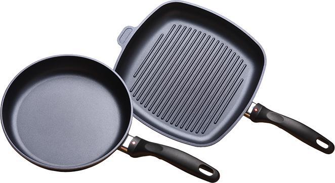 Swiss Diamond - 2 Piece XD Induction Set with Fry Pan & Grill Pan - XDSET282i