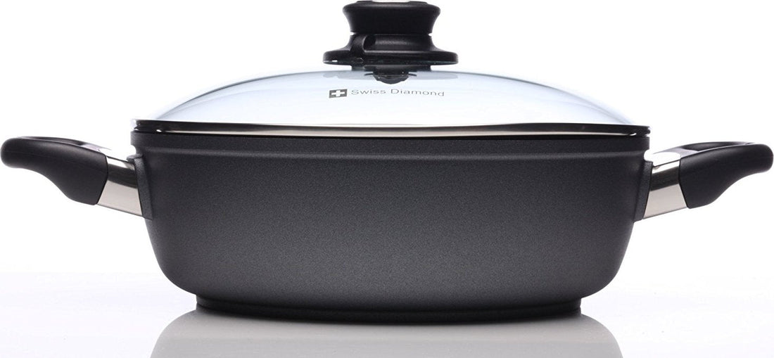 Swiss Diamond - 2.1L Classic Nonstick Casserole with Lid (9.5") - 6824C
