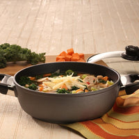 Swiss Diamond - 2.1L Classic Nonstick Casserole with Lid (9.5") - 6824C