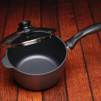 Swiss Diamond - 3L Induction Nonstick Sauce Pan with Lid - (8") - 6720ic