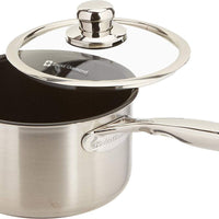 Swiss Diamond - 7" Nonstick Clad Sauce Pan with Lid (17 cm) - SDP31118ic