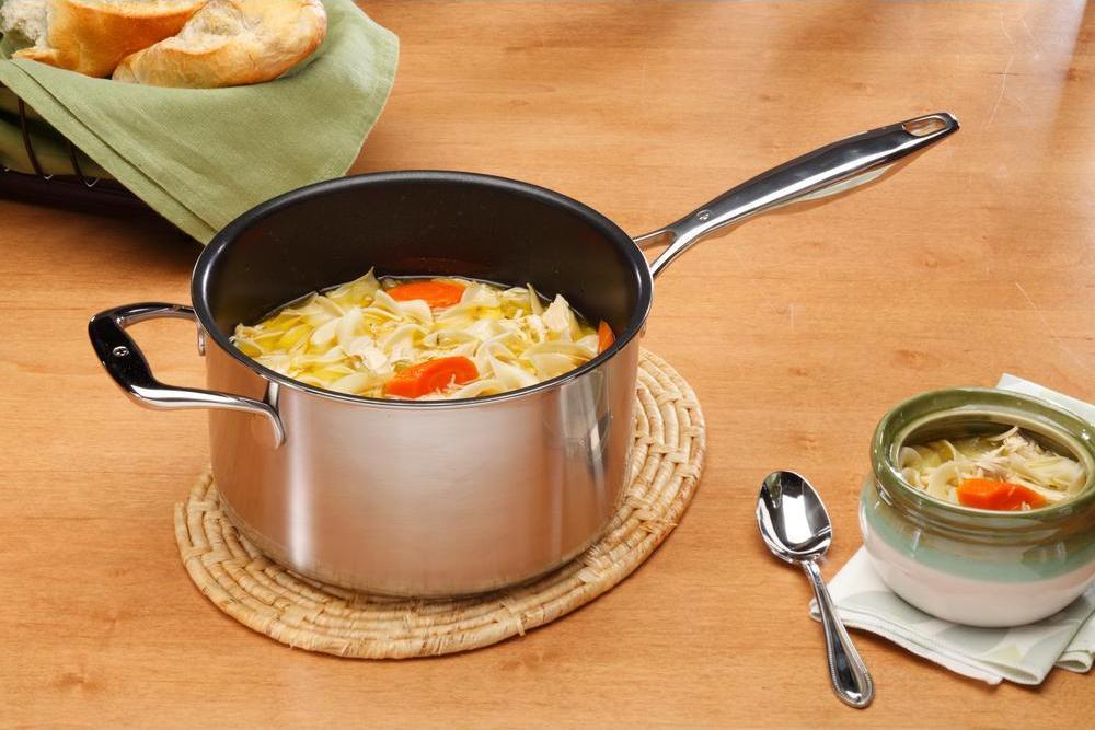 Swiss Diamond - 8" Nonstick Clad Sauce Pan with Lid (20 cm) - SDP31220ic