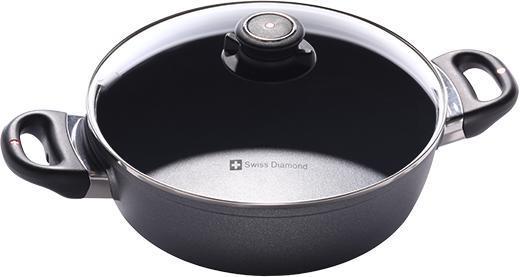 Swiss Diamond - 9.5" HD Classic Induction Casserole with Lid (24 cm) - 6824iC