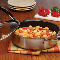 Swiss Diamond - 9.5" Nonstick Clad Sauté Pan with Lid (24 cm) - SDP3724ic