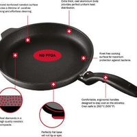 Swiss Diamond - HD Induction 3 Piece Fry Pan & Square Casserole with Lid - 328i