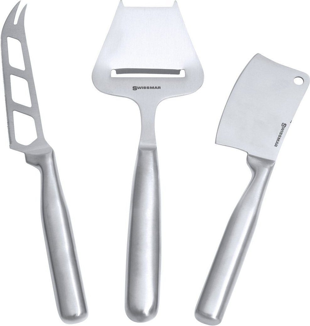 Swissmar - 3 Piece Stainless Steel Cheese Knife Set - SK8703SS