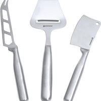 Swissmar - 3 Piece Stainless Steel Cheese Knife Set - SK8703SS