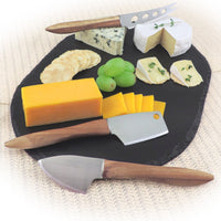 Swissmar - Acacia Handle 3 PC Cheese Knife Set - SK8704AC - DISCONTINUED