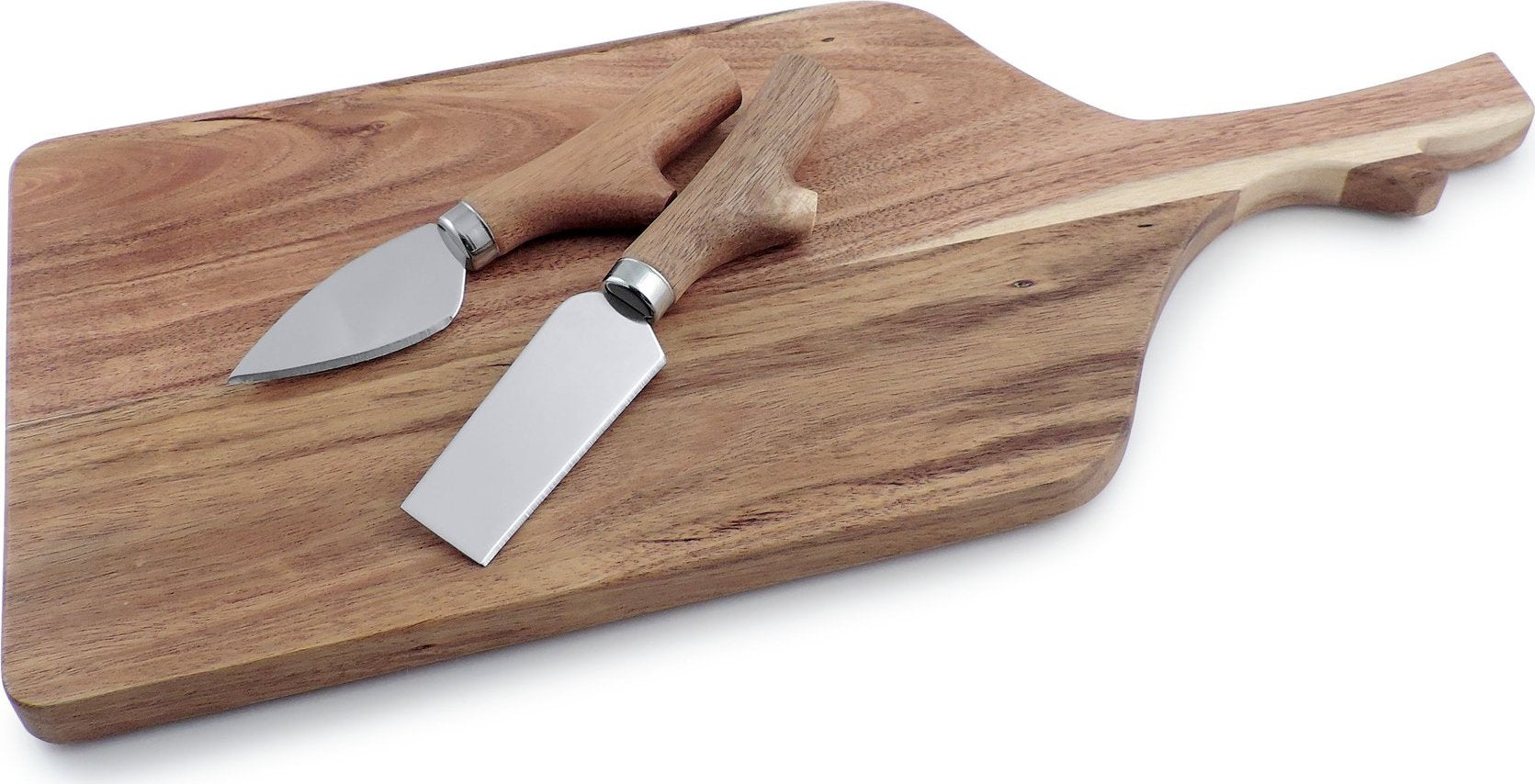Swissmar - Acacia Paddle Board & Knife Set - CS0346