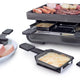 Swissmar - Anthracite Raclette Party Grill with Reversible Cast Iron Grill Plate - KF-77040