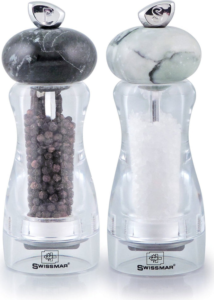 Swissmar - Classic Andrea 6" Acrylic Mill Set with Granite Tops - SM-1502DWG - DISCONTINUED