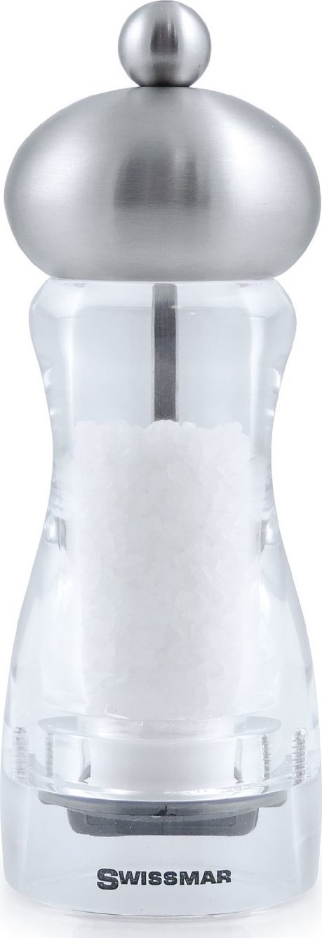 Swissmar - Classic Andrea 6" Acrylic Pepper Mill with Stainless Steel Top - SMP1502ST - DISCONTINUED