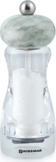 Swissmar - Classic Andrea 6" Acrylic Salt Mill with White Granite Top - SMS1502WG - DISCONTINUED
