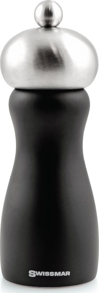 Swissmar - Classic Belle 6" Black Matte Salt Mill with Stainless Steel Top - SMS1501MB - DISCONTINUED