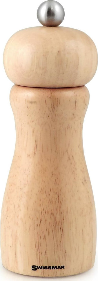 Swissmar - Classic Belle 6" Natural Wood Pepper Mill (15cm) - SM300029 - DISCONTINUED