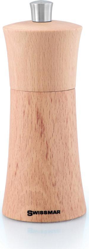 Swissmar - Classic Torre 6" Natural Beechwood Salt Mill (15cm) - SMS1501NA - DISCONTINUED