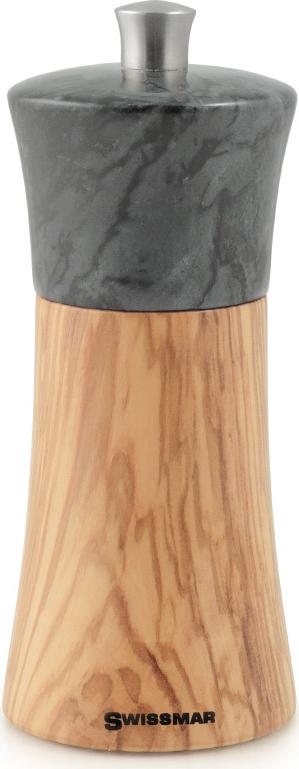 Swissmar - Classic Torre 6" Olive Wood Salt Mill with Granite Top - SMS1505DG - DISCONTINUED