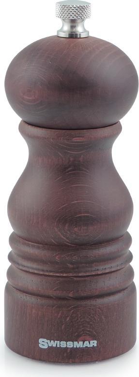 Swissmar - Culinary Castell 5.5" Walnut Stain Salt Mill (14cm) - SMS1401CWA - DISCONTINUED