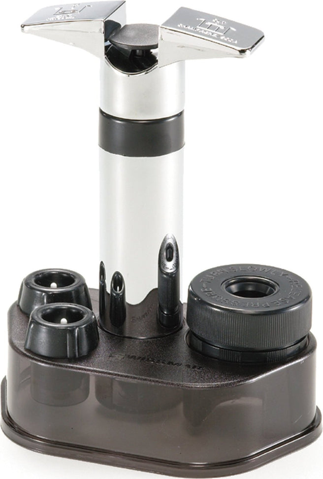 Swissmar - Epivac Dual Function Wine & Champagne Pump Set Polished Chrome with Black - 70001